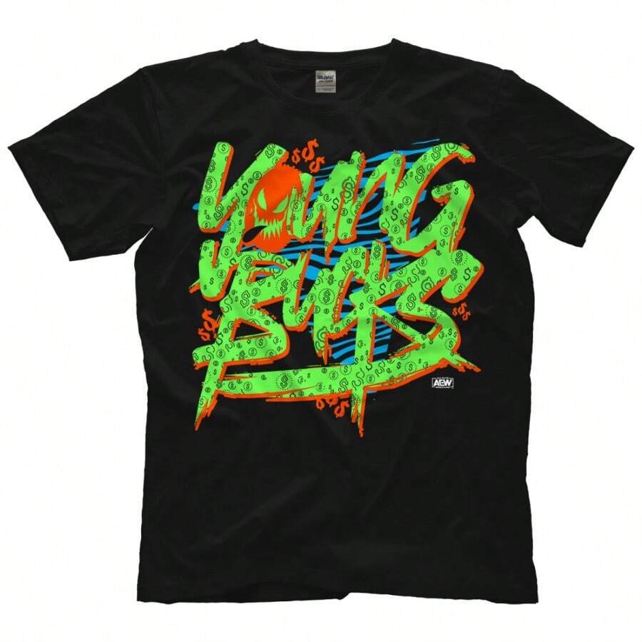 Young Bucks - Spooky Kick Party AEW Official T-Shirt - màu đen - Xem 1