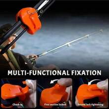 便携式鱼竿支架 紧凑型设计 鱼竿固定器 壁挂式鱼竿绑带夹 多功能鱼竿支架 - 彩色 - 查看 5