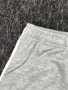 2条男士条纹直筒休闲裤，撞色纯色长裤，适合春秋季户外运动、健身、跑步和休闲旅行。 - 彩色 - 查看 6