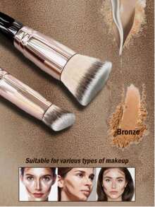1 cọ trang điểm hai đầu, cọ cơ bản, cọ tán kem nền đầu lớn, cọ che khuyết điểm đầu nhỏ, cũng có thể dùng để tán phấn mắt, dụng cụ trang điểm đa năng cầm tay, dụng cụ trang điểm thiết yếu khi đi du lịch, đồ dùng cần thiết khi đi du lịch, quà tặng ngày Valentine, giá rẻ, cọ trang điểm du lịch, quà tặng cho phụ nữ, chuyên gia trang điểm, bộ trang điểm chuyên nghiệp hoàn chỉnh. - Hoa hồng vàng - Xem 6