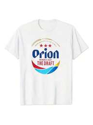 Authentic Orion T-Shirt, Orion Beer, White, Unisex, Cotton, Okinawa. Orion T-Shirt - Casual Unisex Shirt, Soft Fabric, Breathable, Comfortable, Short Sleeve Retro High-Quality Cotton, Machine Washable, Popular Men's Short Sleeve Item, Funny T-Shirt.