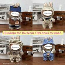 New 1-3 Generation 15-17cm LABUBU Pendant Casual Style Outfit Set Series, Clothes For LABUBU Figurine, Suitable For LABUBU 1-3 Generation Party And Gathering (Clothes Only, No Shoes) - Multicolor - View 2