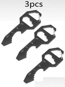 1 件/3 件钥匙扣开瓶器多功能工具，带钥匙扣，不锈钢 EDC 小工具，男士钥匙扣，6 合 1 工具，开瓶器，扳手，螺丝刀，公制尺，剪线钳，汽车钥匙扣，钥匙圈，钥匙扣配件，配套钥匙扣通用日常携带口袋和背包工具 - 彩色 - 查看 7
