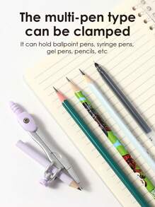 Un set de 9 instrumente de desen pentru elevi, rechizite de matematică și geometrie, inclusiv compas, rigle, triunghiuri, raportoare, rigle, ascuțitoare și creioane.