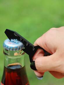 1 件/3 件钥匙扣开瓶器多功能工具，带钥匙扣，不锈钢 EDC 小工具，男士钥匙扣，6 合 1 工具，开瓶器，扳手，螺丝刀，公制尺，剪线钳，汽车钥匙扣，钥匙圈，钥匙扣配件，配套钥匙扣通用日常携带口袋和背包工具 - 彩色 - 查看 2