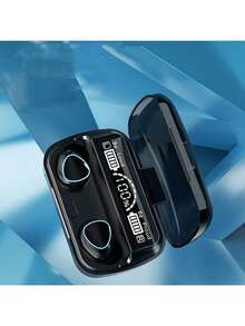 M10 Bluetooth Headphones, Hands-Free, LED Display, Bluetooth HiFi Stereo Music Wireless Earbuds, Waterproof Gaming Headset, Wireless Earphones, Stereo Noise Cancelling Earphones With Microphone And Speaker - Black - View 5