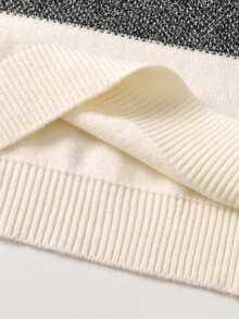 男童条纹针织毛衣，学院风，长袖，适合学校休闲装，春秋冬