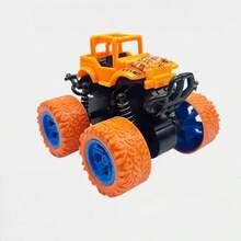 1pc Macaron Color Toy 4WD Inertial Off-Road Car, Stunt Car, Durable Toy Car For Flea Market, Suitable For Boys And Girls, Outdoor And Indoor Interactive Toy Car, Portable Mini Stunt Toy Car, Suitable As Classroom Rewards - Multicolor - View 6