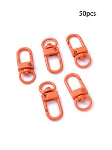 10 件装合金旋转龙虾扣钥匙扣 - 多功能弹簧钩钥匙圈，适用于手袋和配饰 - 彩色 - 查看 23