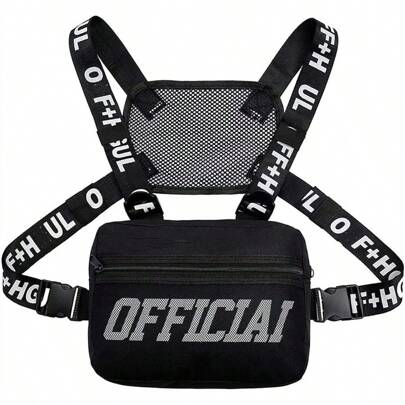 Universal Hands Free Chest Bag Utility Rig Walkie Talkie Harness Pocket Pack Radio Holster Holder For Men Women