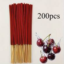 20/50/100/200pcs Cherry Scented Incense Sticks, 8.66 Inches, Suitable For Yoga And Meditation, Purify The Mind, Eliminate Negative Energy