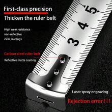 A Fita Métrica de Aço Inoxidável Recém-Atualizada é Reforçada, Impermeável, Resistente ao Desgaste, Resistente a Quedas, com Carcaça Reforçada, Medição de Alta Precisão de 3m, 5m, 7m, 10m, e Diversas Especificações Disponíveis para Seleção