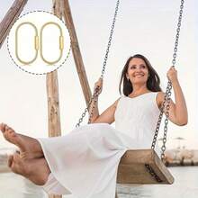 1 Piece Of Golden Brass Key Ring Screw Lock- Keychain Organizer For Handbags, Wallets, And Keys- Durable Bag Decoration For Outdoor And Daily Use, Suitable For Keychains In Bags - Gold - View 8