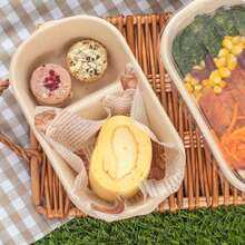 10/20Pcs Portable Disposable Packing Light Food Box 700ml/1000ml Paper Pulp Lunch Box Divided Lunch Box