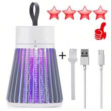 GWL USB Electric Non-Radiation LED Silent Mosquito And Insect Killer Lamp, Suitable For Indoor Mosquito, Fly, Small Fly, And Fruit Fly, Comes With A Small Brush - A - View 1