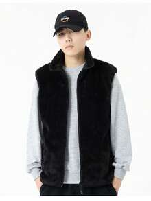 Aquecimento de 9 zonas, colete aquecido inteligente masculino, porta USB de fibra de carbono, poliéster, opaco, cor sólida, gola alta, detalhe de zíper, adequado para atividades ao ar livre no outono e inverno (bateria portátil não incluída)