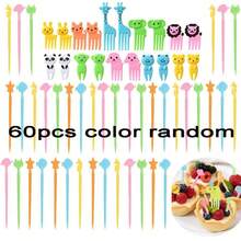 40/48/60 Stück süße Tier-förmige Lebensmittel-Picker Set, wiederverwendbare Obst-Gabeln und Bento Box Zubehör, ideal für Partys, Feiertage, Outdoor-BBQ, Zuhause, Schule, Apartment - Verschiedenfarbig - Übersicht 9