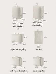 8-1 Travel Bag, Multi-Functional Storage Bag, Travel Storage Bag, Clothing Classification And Organization Bag, Summer Travel Luggage Packing Bag, Suitcase Clothing Storage Bag, Travel Clothing Organization Includes Makeup Bag, Luggage Storage Bag