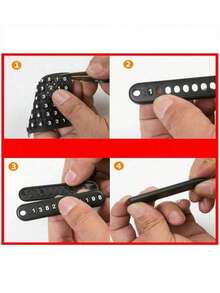 1pc Anti-Lost Car Keychain, Phone Number Card Keyring, Phone Number Plate, Lock Key Ring Auto Vehicle Key Chain, Car Accessories