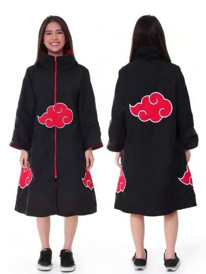 MANTO , CAPA , AKATSUKI , COSPLAY , ANIME , INFANTIL , UNISEX