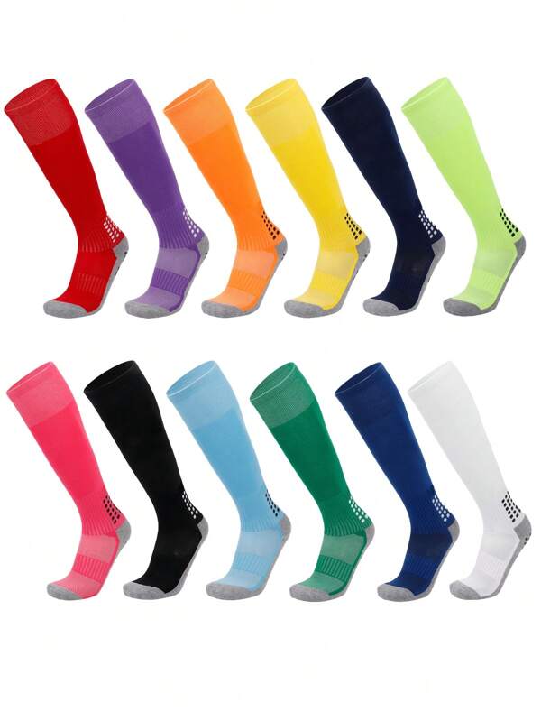 1 par de calcetines deportivos para jóvenes de , calcetines de fútbol infantiles, calcetines deportivos antideslizantes, adecuados para adolescentes para entrenamiento y actividades al aire libre, resistentes al desgaste, adecuados para niños y niñas de 8 a 12 años Nick 90s