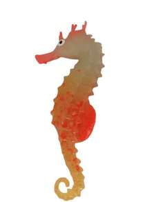 1/3 piezas Caballitos de mar que brillan en la oscuridad, decoración simulada de TPU para acuarios de peces - decoración de paisaje de caballitos de mar de silicona fluorescente para pecera - Multicolor - Ver 14