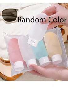 4 pièces Bouteilles de voyage portables de 60 ml anti-fuite et rechargeables pour lotion, tonique, cosmétique. Essentiels de voyage pour la plage, les vacances, l'école, les fournitures scolaires