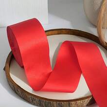 1 pieza Cinta colorida ajustada, decoración navideña y de Halloween, cinta de regalo de poliéster brillante, cinta de satén liso de unicolor, cinta de satén liso extra ancha para decoración de bodas, sillas, regalos, flores, adecuada para manualidades, bodas, cumpleaños - color mixto, suministros hechos a mano, tratamiento de superficie brillante, cara de satén de poliéster, decoración de bodas, borde elegante, textura suave, organizador de eventos, Ancho: 3.8cm, Longitud: 20m