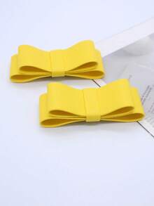 Removable High-Quality PU Sheepskin Bow Shoe Decoration, Shoe Flower, Shoe Buckle, Removable Shoe Ornament, Basic Beach Shoe Accessories - Multicolor - View 10