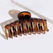 2pcs Marble Pattern Hair Clips, Casual Versatile Fashion Daily Hair Accessories Fall Winter Claw Clip For Vacation Outfits Woman - Multicolor - View 12