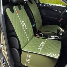 Cubierta de asiento de coche para mascotas de talla grande, protector de asiento delantero impermeable, para SUV, camioneta y sedán, sistema de confort de viaje para mascotas
