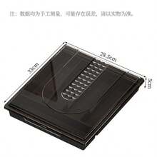 1 件厨房用具收纳盒，餐具收纳盒，带隔层和盖子，塑料防尘架，不含餐具 - 彩色 - 查看 7