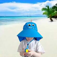 Kids Sun Hat UPF 50 Sun Protection Beach Hat - Green - View 4