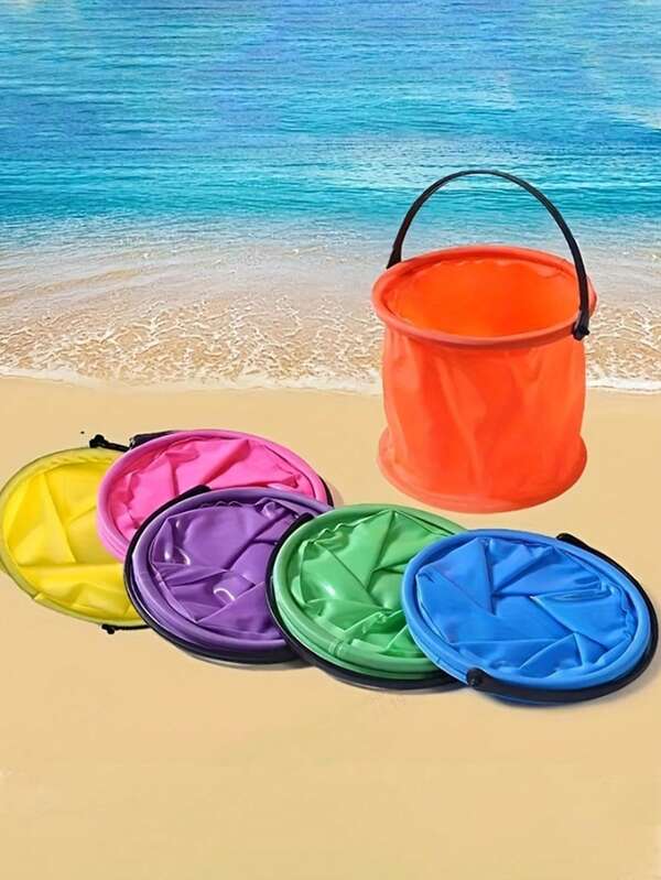 Cubeta plegable de plástico para pintura, sin partición, para pintura con acuarelas de niños, mezcla de colores, lavado de pinceles