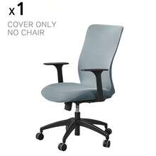 Funda elástica para silla de oficina de computadora sin cremallera duradera, universal, lavable y extraíble de spandex para silla giratoria de jefe, protector de asiento de silla de escritorio antideslizante y suave para perros, gatos y mascotas - Multicolor - Ver 12