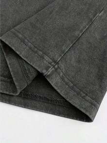 1pc Halo ODST "The Rookie" T-Shirt HoodieDouble Printed Unisex Acid WashedLightweight Cotton T-Shirt, Gift For GameFan, Streetwear Men Gifts Mens Clothes Shirts - 黑色 - 查看 6