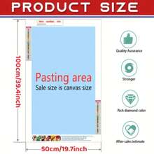 1 Stück exquisites 5D Diamant-Gemälde - Nautisches DIY Diamant-Kunst-Malset, Rundes Vollbohr-Diamant-Malset, Wanddekoration für Zuhause, Geschenk für Feiertage