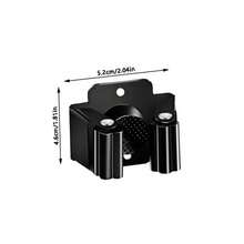 2/4 szt. uchwytów ściennych na mopy, stojak na mopy do łazienki, wielofunkcyjne haczyki do zawieszania, odpowiednie do kuchni, łazienki, organizera narzędzi ogrodowych