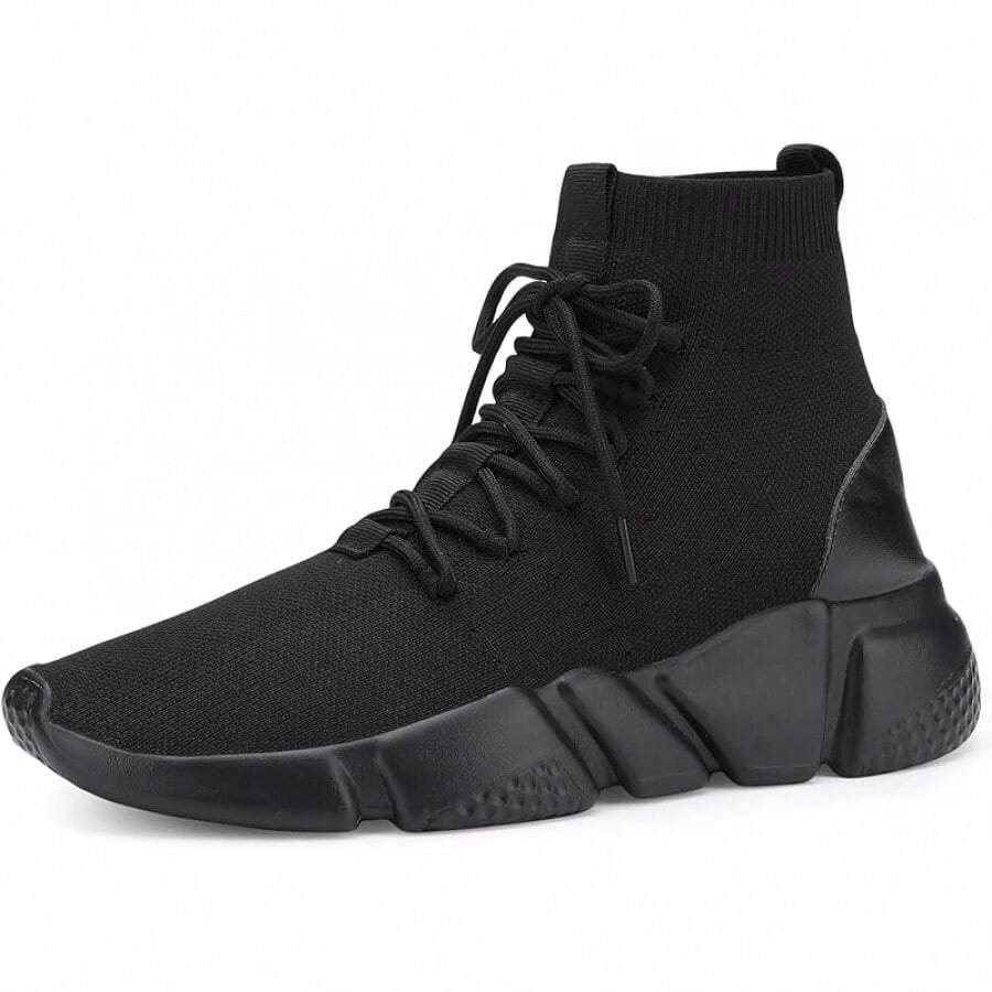 Women's Slip-On Tennis Walking Sneakers, Lightweight Breathable Comfort Gym And Work, Stylish Trainers, 2025 - 全黑-059 - 查看 1