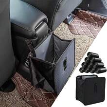 Foldable Car Trash Can With Large Capacity - Durable Polyester, Car Trash Can With Additional 40pcs Trash Bags Black, Easy-To-Clean, Hanging Storage Bag For Car Interior, Ideal Gift For Women & Men, Car Trash Can, Multifunctional Car Storage Bag