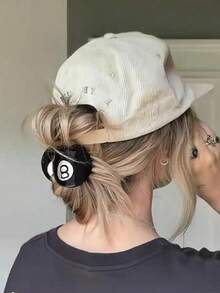 可爱个性化运动球发夹，时尚抓夹，马尾发圈，适合女性和女孩日常佩戴，可用于足球、棒球、篮球、高尔夫、排球等运动，是送给女朋友、同学、老师的绝佳礼物。也是感恩节、返校季、秋冬季节以及女士度假装扮的理想发饰。 - 彩色 - 查看 6