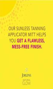 Jergens Natural Glow Body Applicator Mitt, Flawless, Streak-Free Tanning Blender Glove, Reusable Tanning Mitt Protects Hands