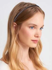 4 قطع شريط رأس للنساء لغسل الوجه مانع للانزلاق، شريط رأس بتصميم أسنان المشط، شريط رأس بتصميم موجي كاكسسوار شعر عصري