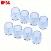 4/8/12/16pcs Silicone Chair Leg Covers - Non-Slip Round Furniture Feet Pads - (Silicone Material With Elasticity) Polished Metal Finish Compatible - Floor Protectors, No Power Required - Multicolor - View 4