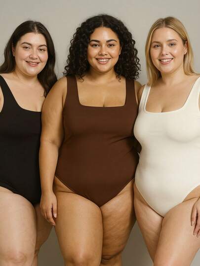 Kit 3 Bory Plus Size Body Bori Regata Alça Grossa Segunda Pele Fresquinho Moda Primavera Verão Roupas Grande GG G1 G2 G3