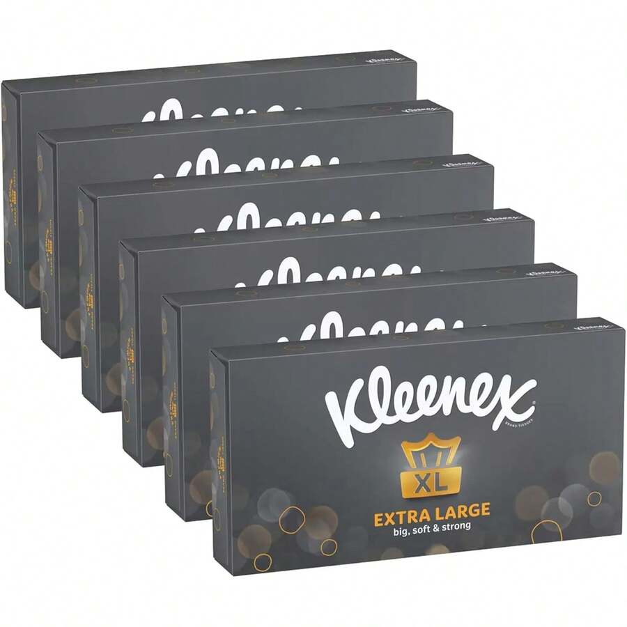 Extra Large Facial Tissue For Men 2ply 90 Sheets, Pack Of 6 - 1 - View 1
