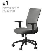 Funda elástica para silla de oficina de computadora sin cremallera duradera, universal, lavable y extraíble de spandex para silla giratoria de jefe, protector de asiento de silla de escritorio antideslizante y suave para perros, gatos y mascotas - Multicolor - Ver 28