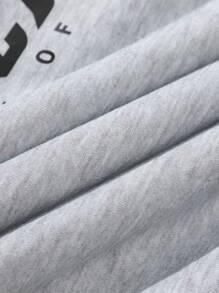 男士连帽拉链运动衫，厚款休闲宽松百搭套头衫，适合春秋季节 - 淺灰色 - 查看 6