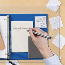 1pc Transparent Desk Pad, 23.6in*15.7in/39.37in*19.69in, Heat-Resistant Waterproof PVC Round Edge Office Desk Protector Mat, Anti-Static Writing Pad - Clear - View 9