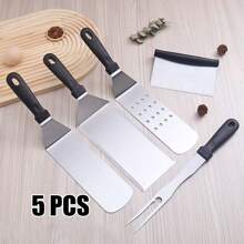 Espátula para bistec de acero inoxidable para barbacoa, tenazas para parrilla Hibachi y tortitas, pala gruesa para servir pizza - Herramientas de cocina - Multicolor - Ver 29